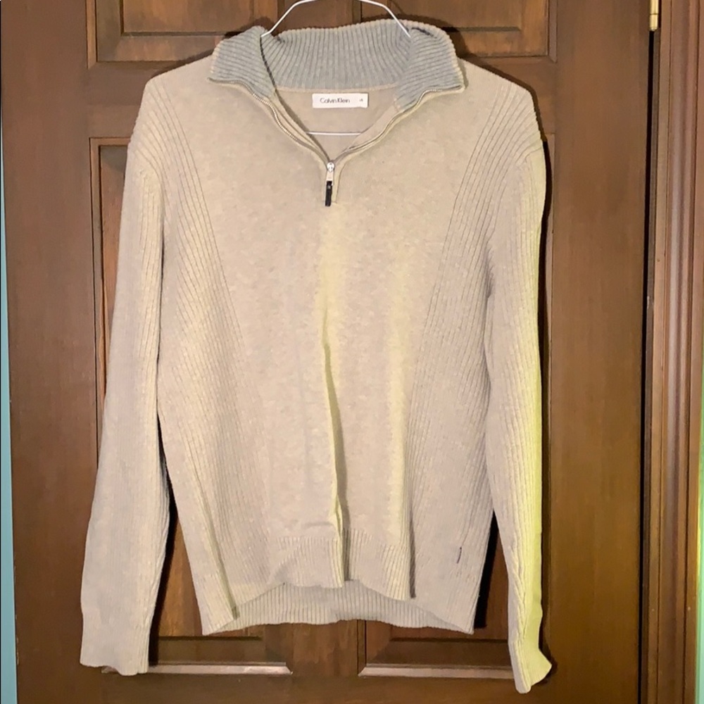 Men’s Calvin Klein 1/4 zip collared sweater